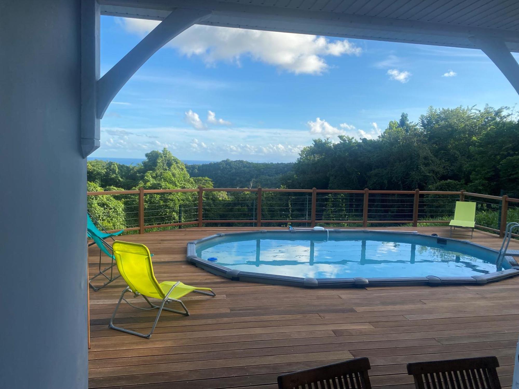 Les Terrasses De Maelle - Jolie Villa F4 Vue Mer Riviere-Salee Exterior photo
