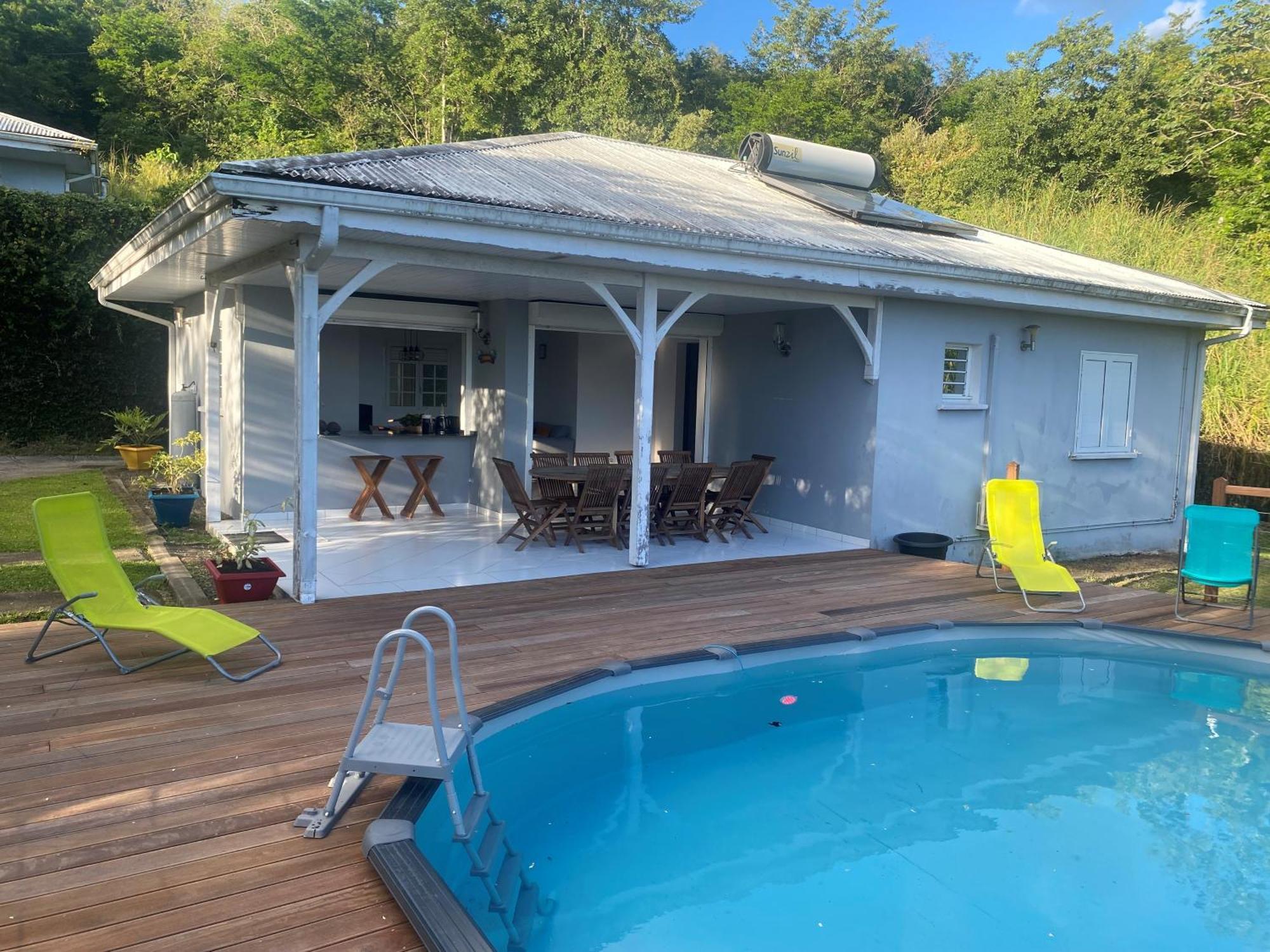 Les Terrasses De Maelle - Jolie Villa F4 Vue Mer Riviere-Salee Exterior photo