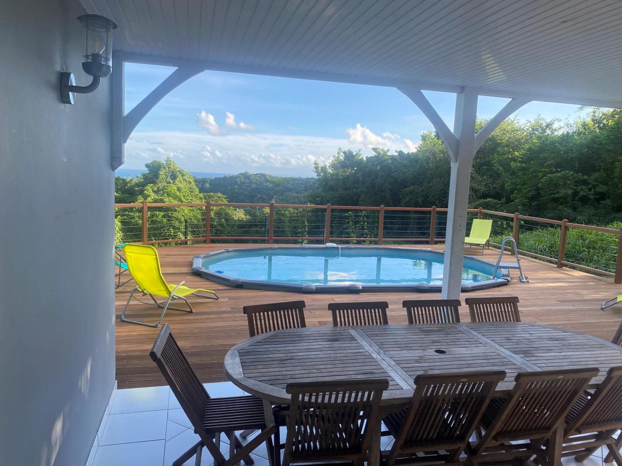 Les Terrasses De Maelle - Jolie Villa F4 Vue Mer Riviere-Salee Exterior photo
